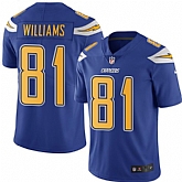 Nike Men & Women & Youth Chargers 81 Mike Williams Royal Color Rush Limited Jersey,baseball caps,new era cap wholesale,wholesale hats